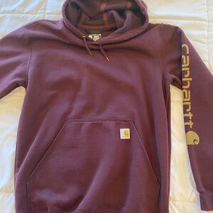 Carhartt Men's Burgundy Hoodie Sweater